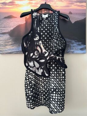 3.1 Phillip Lim Black-Mimosa Slvless with Free Form Silk Cord Cocktail Dress/4/